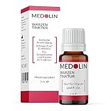 Medolin® Warzen Tinktur für Fuß & Hand - Effektives Warzenmittel zur Behandlung von Warzen - Wissenschaftlich bestätige Wirkung - Einfache &...