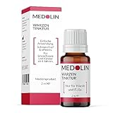 Medolin® Warzen Tinktur - Effektives Warzenmittel - Wissenschaftlich bestätige Wirkung - Einfache & schmerzfreie Anwendung - Warzen entfernen, 2 ml